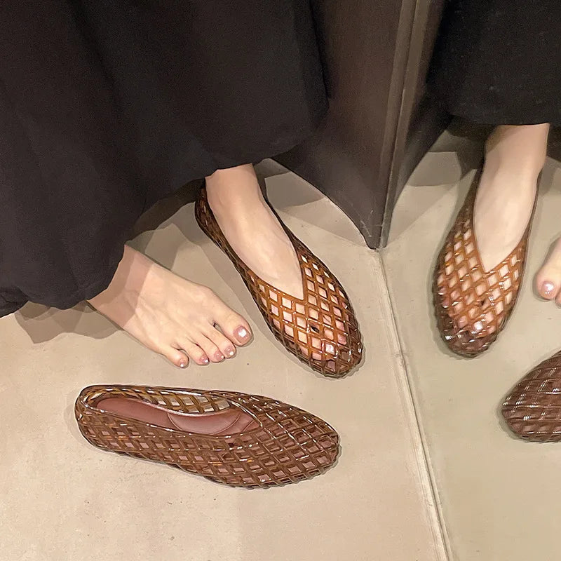 CrystalStep™ – Comfort Jelly Sandals ✨👡