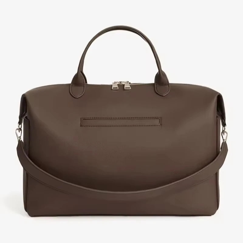 Customized PU Leather Three-in-One Portable Handbag Diaper Backpack Travel Shoulder Strap Mother Bag Fashionable Simple Design