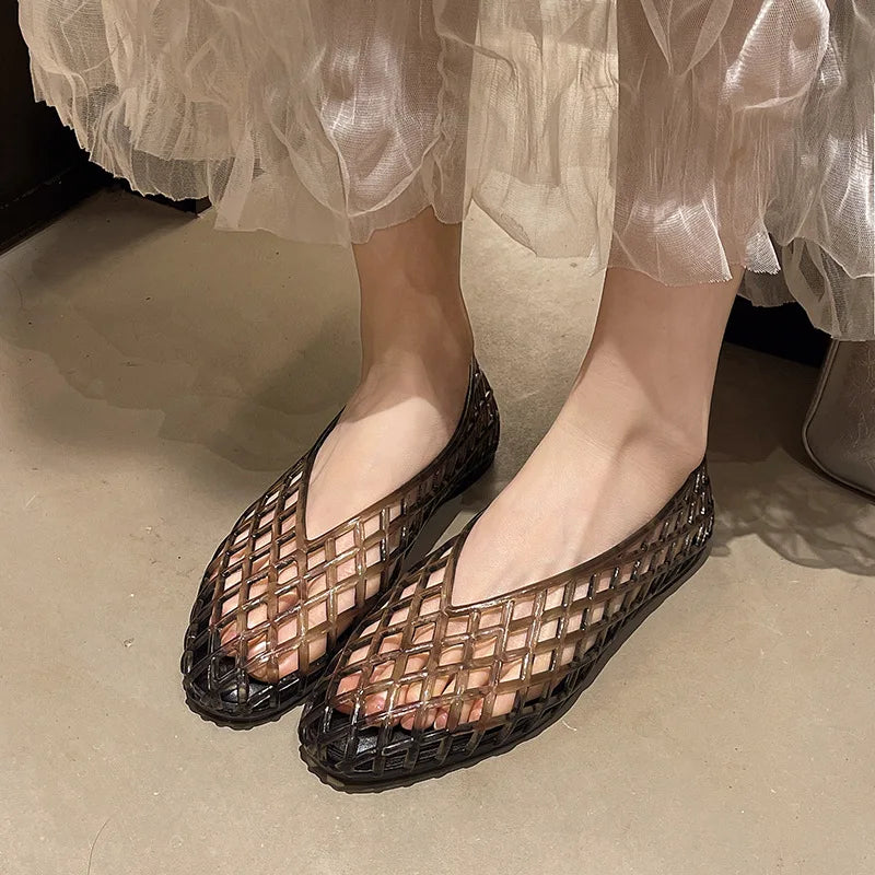 CrystalStep™ – Comfort Jelly Sandals ✨👡