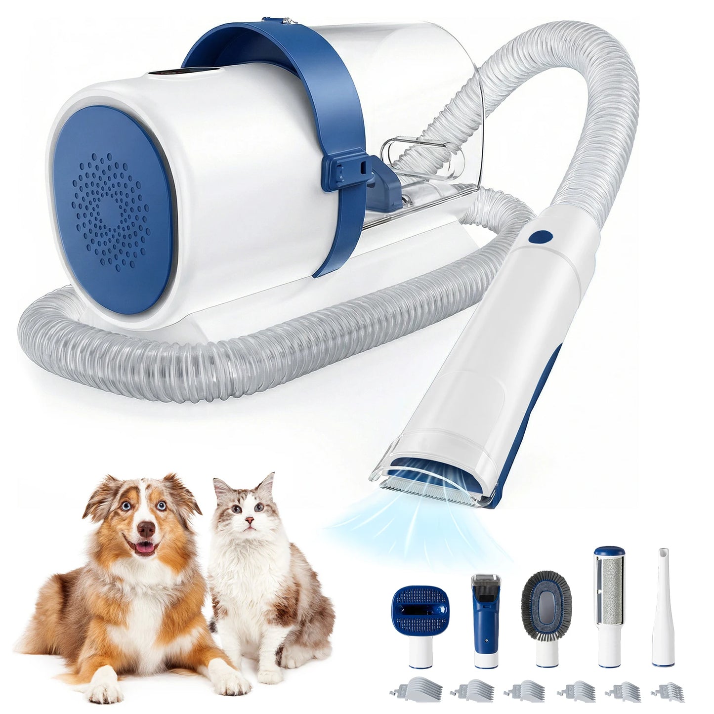 Elvora GroomVac Pro™ – 5-in-1 Pet Grooming Vacuum Kit 🐾✨
