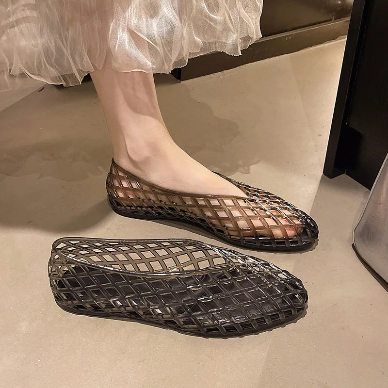 CrystalStep™ – Comfort Jelly Sandals ✨👡