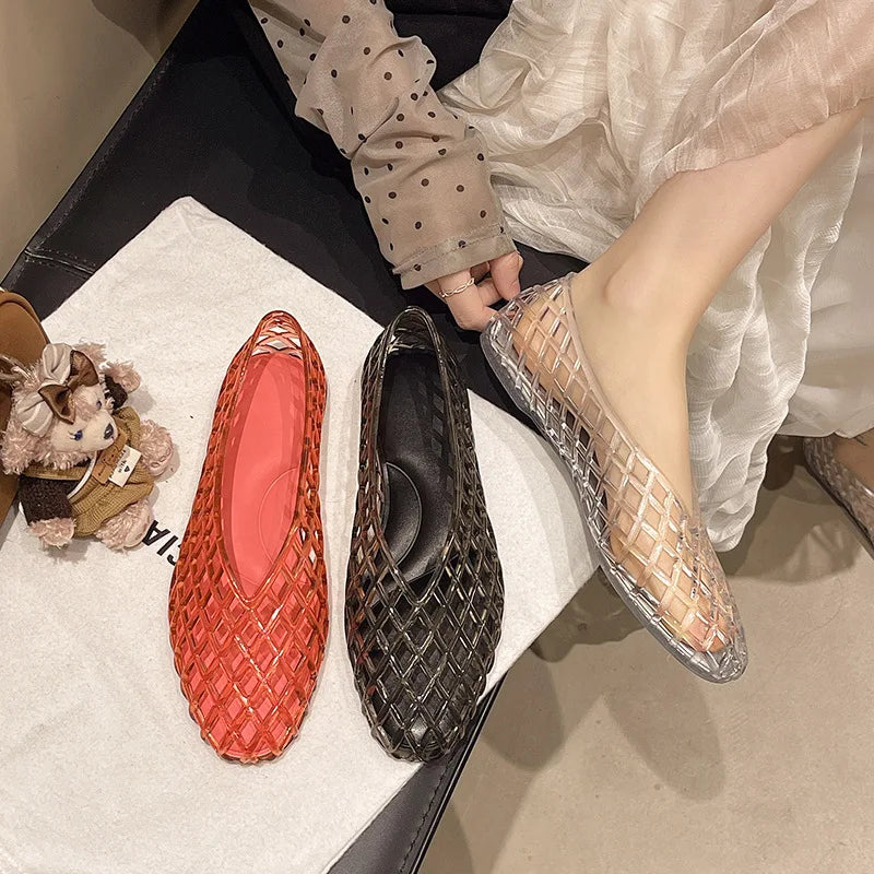 CrystalStep™ – Comfort Jelly Sandals ✨👡