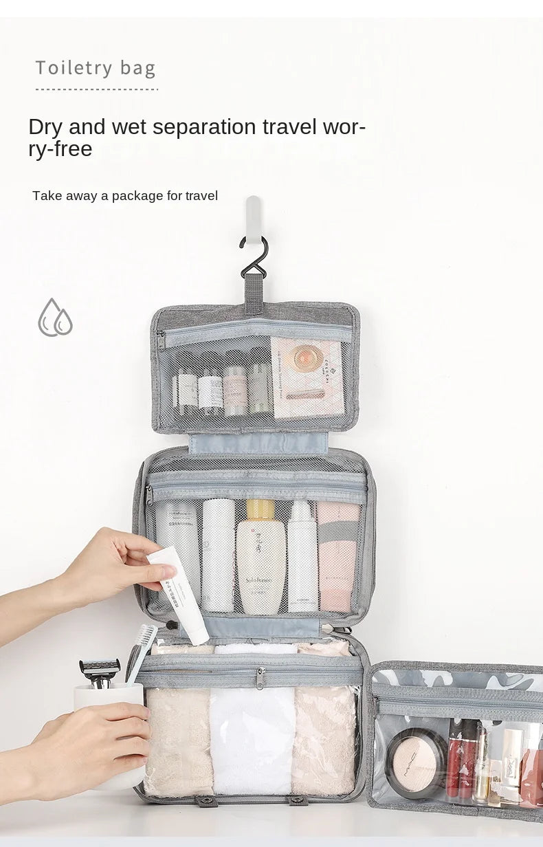 TravelNest™ – Hanging Travel Organizer ✨🧳
