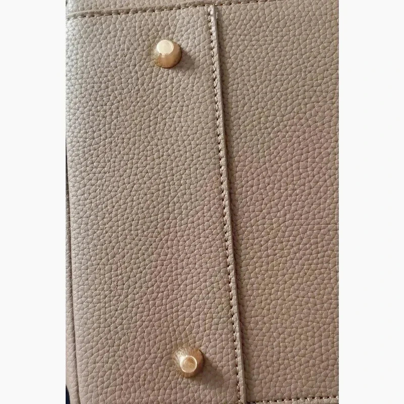 Customized PU Leather Three-in-One Portable Handbag Diaper Backpack Travel Shoulder Strap Mother Bag Fashionable Simple Design