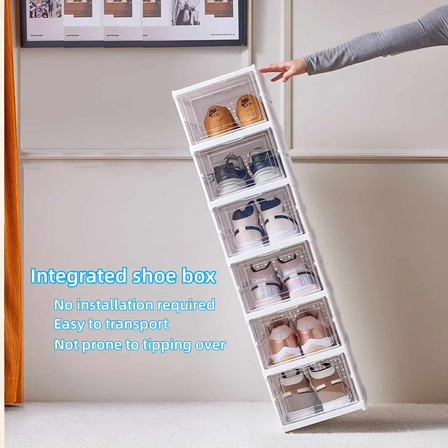 6-Tier Foldable Sneaker Display Gallery