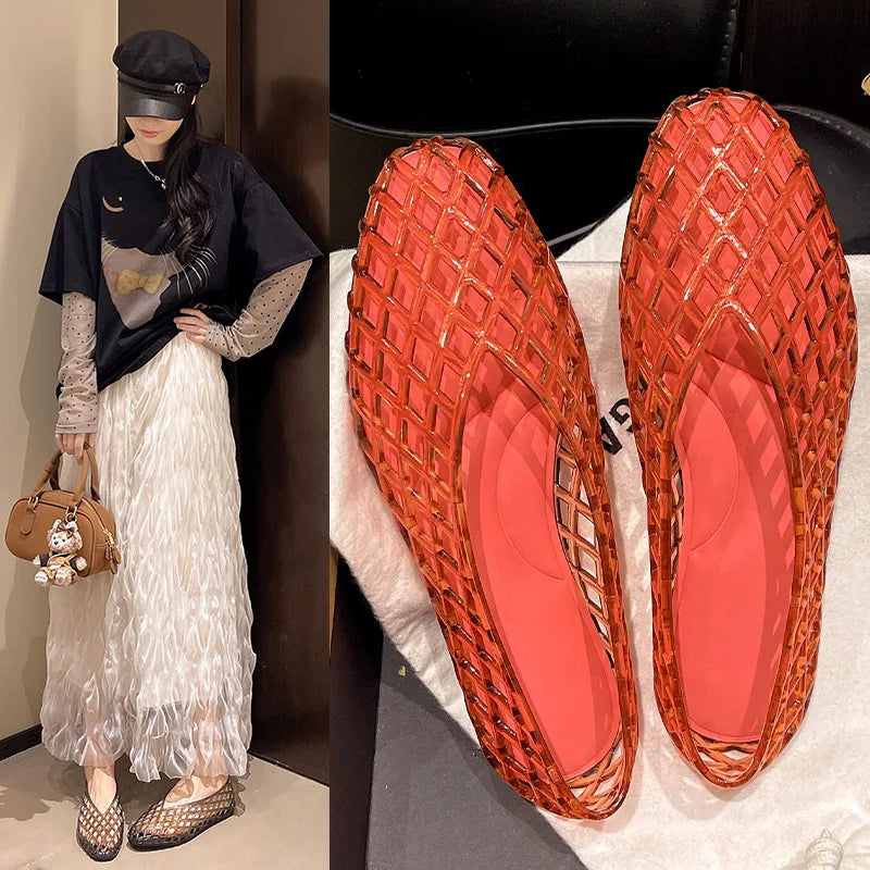 CrystalStep™ – Comfort Jelly Sandals ✨👡