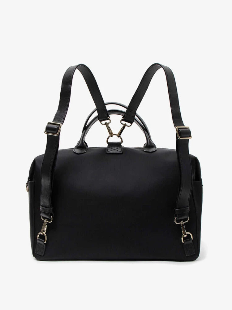 Customized PU Leather Three-in-One Portable Handbag Diaper Backpack Travel Shoulder Strap Mother Bag Fashionable Simple Design