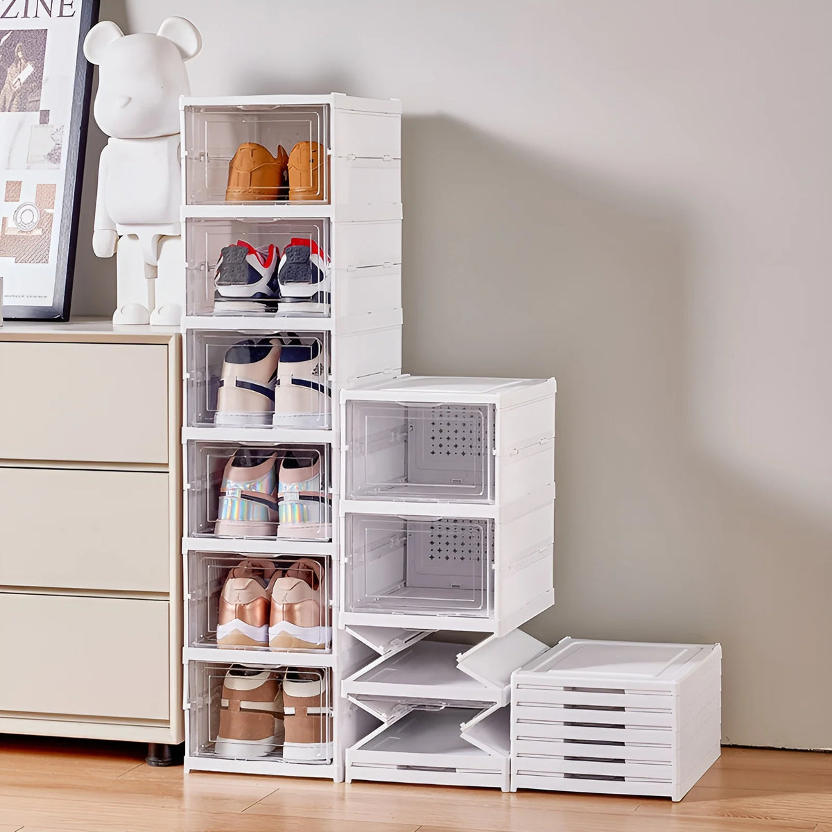6-Tier Foldable Sneaker Display Gallery